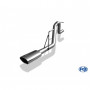 Système d'embout inox 1x140x90mm type 32 pour DODGE NITRO