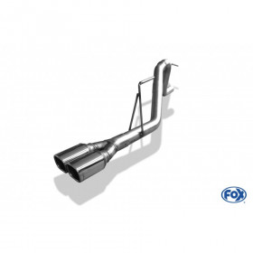 2x78x75mm type 70 stainless tip system for DODGE NITRO