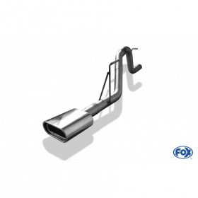 1x160x80mm type 53 stainless tip system for DODGE NITRO