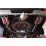 Catback with stainless steel duplex back silencer 2x100mm type 13 for DODGE RAM 1500