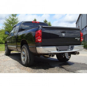 Catback avec silencieux arrière duplex inox 2x100mm type 25 pour DODGE RAM 1500