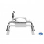Silencieux arrière duplex inox 1x100mm type 16 pour FIAT 500 Abarth