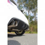 Silent rear duplex stainless steel 1x100mm type 25 for FIAT 500 Abarth