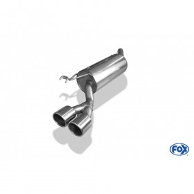 Silent stainless steel rear 2x90mm type 16 for FIAT BRAVO TYPE 198