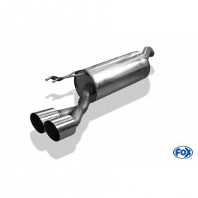 Silencieux arrière inox 2x90mm type 14 pour FIAT BRAVO TYPE 198