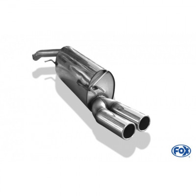 Silencieux arrière inox 2x76mm type 12 pour FIAT BRAVO TYPE 198