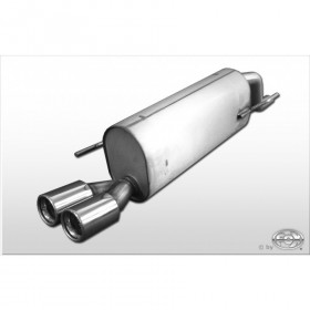 Silencieux arrière inox 2x76mm type 13 pour FIAT BRAVO TYPE 198