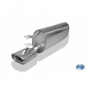 Silent stainless steel rear 1x135x80mm type 53 for FIAT BRAVO TYPE 198