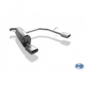 Silent rear duplex stainless steel 1x135x80mm type 53 for FIAT BRAVO TYPE 198