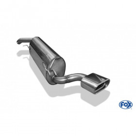 Silent stainless steel rear 1x135x80mm type 53 for FIAT BRAVO TYPE 198