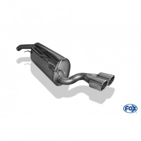Silencieux arrière inox 2x80mm type 16 pour FIAT BRAVO TYPE 198