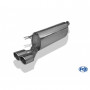 Silencieux arrière inox 2x80mm type 16 pour FIAT BRAVO TYPE 198