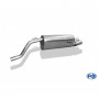 Silent stainless steel rear 2x76mm type 13 for FIAT GRANDE PUNTO TYPE 199