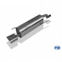 Silent stainless steel rear 1x135x80mm type 53 for FIAT GRANDE PUNTO TYPE 199