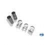 Silent stainless steel rear 1x135x80mm type 53 for FIAT GRANDE PUNTO TYPE 199