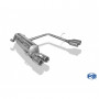 Silent rear duplex stainless steel 2x76mm type 13 for FIAT GRANDE PUNTO TYPE 199
