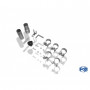 Silent rear duplex stainless steel 1x135x80mm type 53 for FIAT GRANDE PUNTO TYPE 199