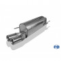 Silent stainless steel rear 2x76mm type 13 for FIAT GRANDE PUNTO TYPE 199