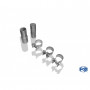 Silent stainless steel rear 2x76mm type 13 for FIAT GRANDE PUNTO TYPE 199