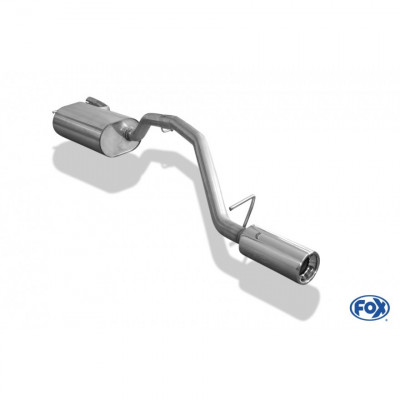 Silencieux arrière inox 1x90mm type 13 pour FORD C-MAX MK1