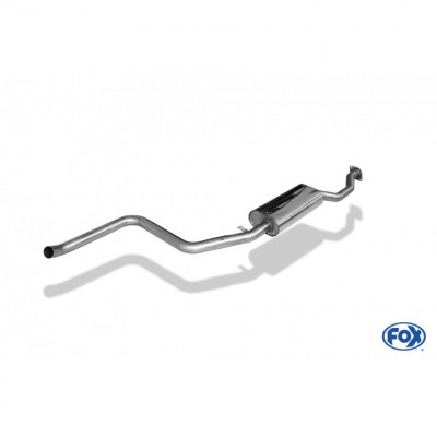 Silencieux avant inox pour FORD ESCORT TYPE GAL/AAL/ABL/ALL