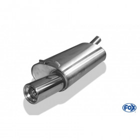 Silent stainless steel rear 1x80mm type 13 for FORD FIESTA MK3 (TYPE GFJ)