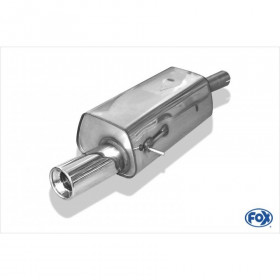Silencieux arrière inox 1x90mm type 13 pour FORD FIESTA MK6 ST150