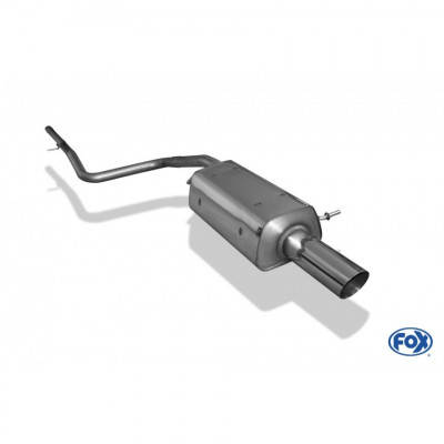 Catback with 1x90mm type 14 stainless steel back silencer and catalyst connection tube for FORD FIESTA MK6