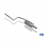 Catback with 1x90mm type 14 stainless steel back silencer and catalyst connection tube for FORD FIESTA MK6