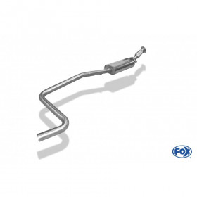 Silencieux avant inox (avec flexible) pour FORD FIESTA MK7