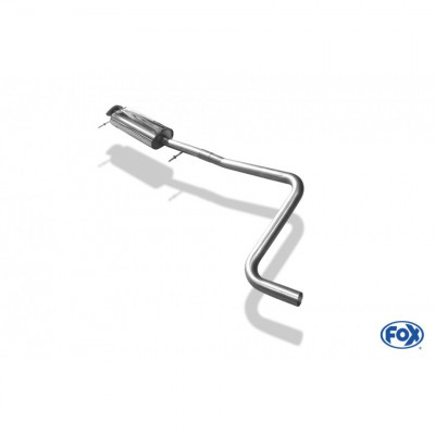 Silencieux avant inox (sans flexible) pour FORD FIESTA MK7