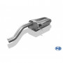Silent stainless steel rear 1x129x106mm type 32 for FORD FIESTA MK7 ST