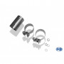 Silencieux arrière inox 2x90mm type 12 pour FORD FIESTA MK7 ST200