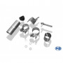 Silent rear duplex stainless steel 1x90mm type 13 for FORD FOCUS MK1 TYPE DAW/DBW