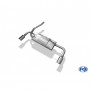 Silent rear duplex stainless steel 1x90mm type 17 for FORD FOCUS MK1 TYPE DAW/DBW