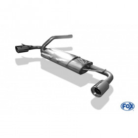 Silencieux arrière duplex inox 1x90mm type 17 pour FORD FOCUS MK1 TYPE DAW/DBW