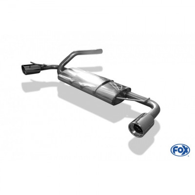 Silent rear duplex stainless steel 1x90mm type 17 for FORD FOCUS MK1 TYPE DAW/DBW