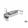 Silent rear duplex stainless steel 1x90mm type 17 for FORD FOCUS MK1 TYPE DAW/DBW