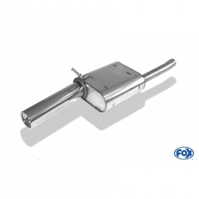 Silent stainless steel rear 1x90mm type 13 for FORD FOCUS MK1 TYPE DNW