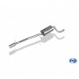 Silent stainless steel rear 1x90mm type 13 for FORD FOCUS MK2 (HAYON)