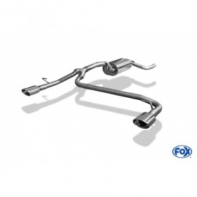 Silent rear duplex stainless steel 1x106x71mm type 33 for FORD FOCUS MK2 FACELIFT (HAYON)