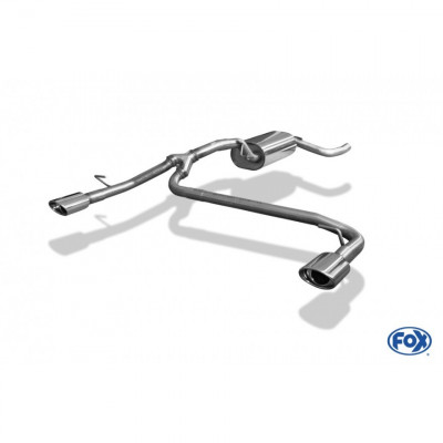 Silent rear duplex stainless steel 1x106x71mm type 33 for FORD FOCUS MK2 FACELIFT (HAYON)