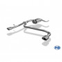 Silencieux arrière duplex inox 1x106x71mm type 33 pour FORD FOCUS MK2 FACELIFT (HAYON)