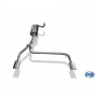 Silencieux arrière duplex inox 1x106x71mm type 33 pour FORD FOCUS MK2 FACELIFT (HAYON)