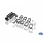 Silent rear duplex stainless steel 1x90mm type 13 for FORD FOCUS MK2 FACELIFT (HAYON)
