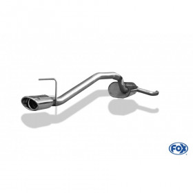 Silencieux arrière inox 1x106x71mm type 33 pour FORD FOCUS MK2 FACELIFT (HAYON)