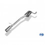 Silencieux arrière inox 1x90mm type 13 pour FORD FOCUS MK2 FACELIFT (HAYON)