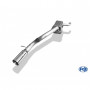 Silent stainless steel rear 1x90mm type 24 for FORD FOCUS MK2 FACELIFT (HAYON)
