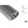 Silent rear duplex stainless steel 1x100mm type 17 for FORD FOCUS RS MK2