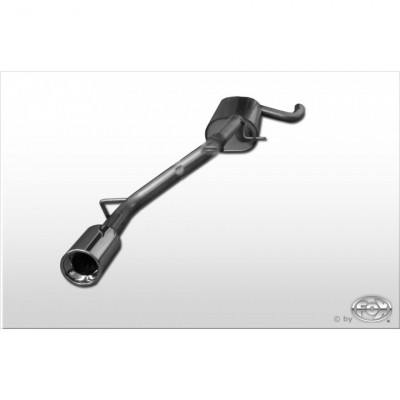 Silencieux arrière inox 1x90mm type 13 pour FORD FOCUS MK3 (HAYON)
